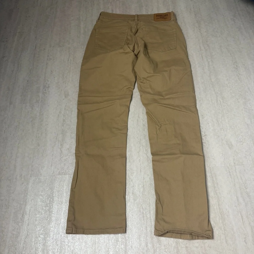 Levi Strauss Khaki tan athletic flex casual pants jeans 29x32